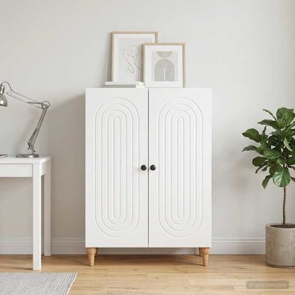 Sideboard Weiß 66 x 34,5 x 90 cm Holzwerkstoff