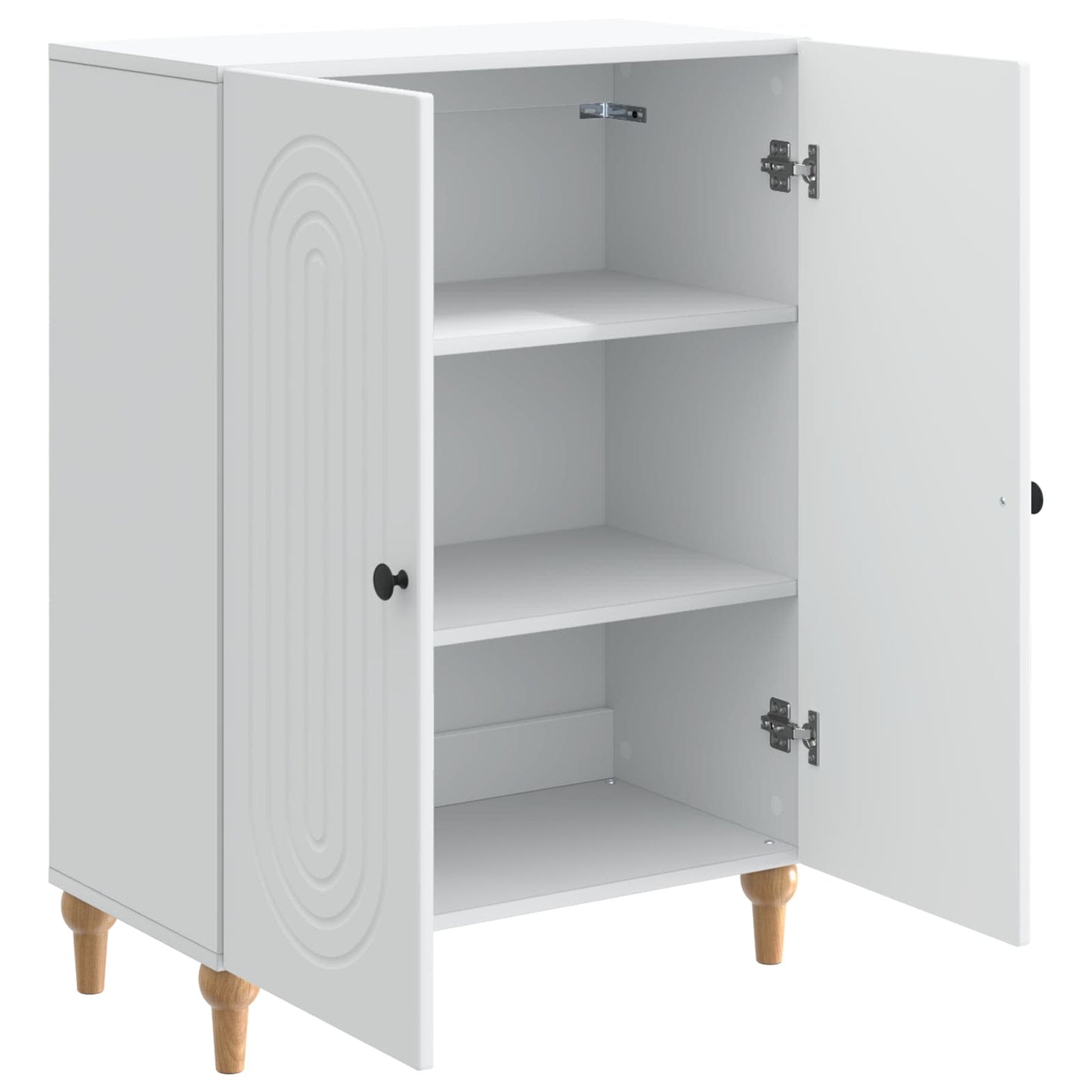 Sideboard Weiß 66 x 34,5 x 90 cm Holzwerkstoff