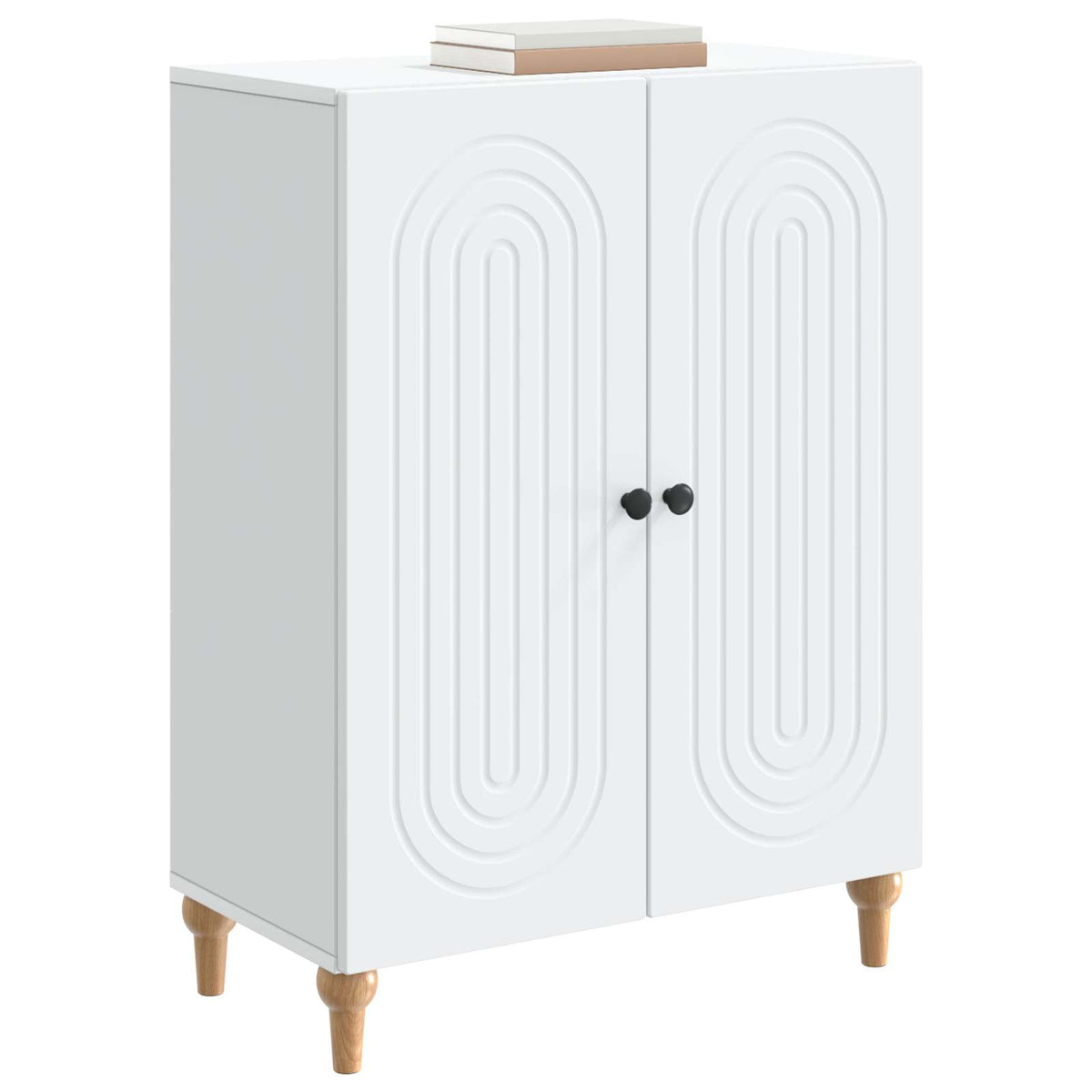 Sideboard Weiß 66 x 34,5 x 90 cm Holzwerkstoff