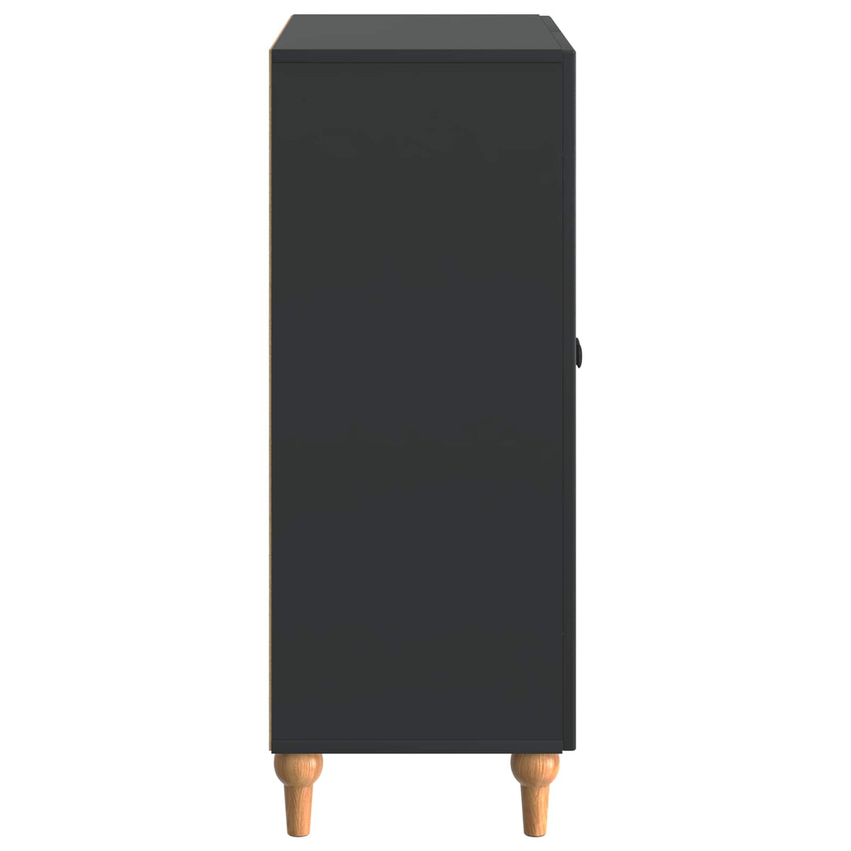 Sideboard Schwarz 66 x 34,5 x 90 cm Holzwerkstoff