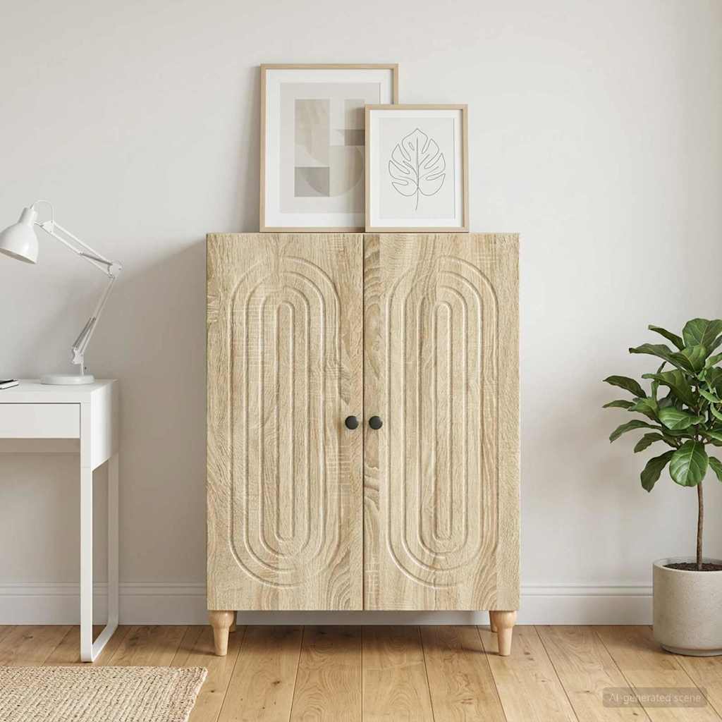 Sideboard Sonoma-Eiche 66 x 34,5 x 90 cm Holzwerkstoff