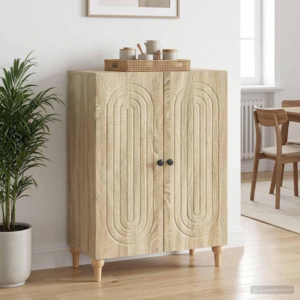 Sideboard Sonoma-Eiche 66 x 34,5 x 90 cm Holzwerkstoff