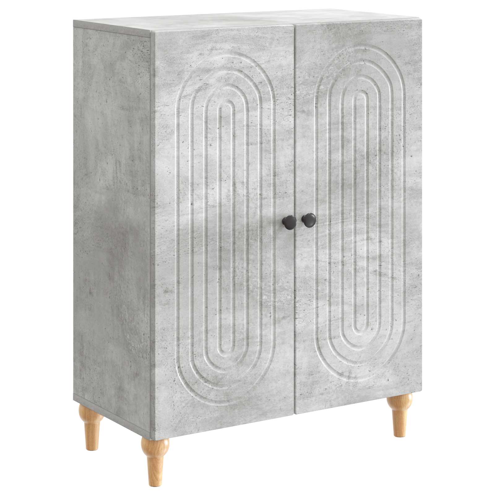 Sideboard Betongrau 66 x 34,5 x 90 cm Holzwerkstoff