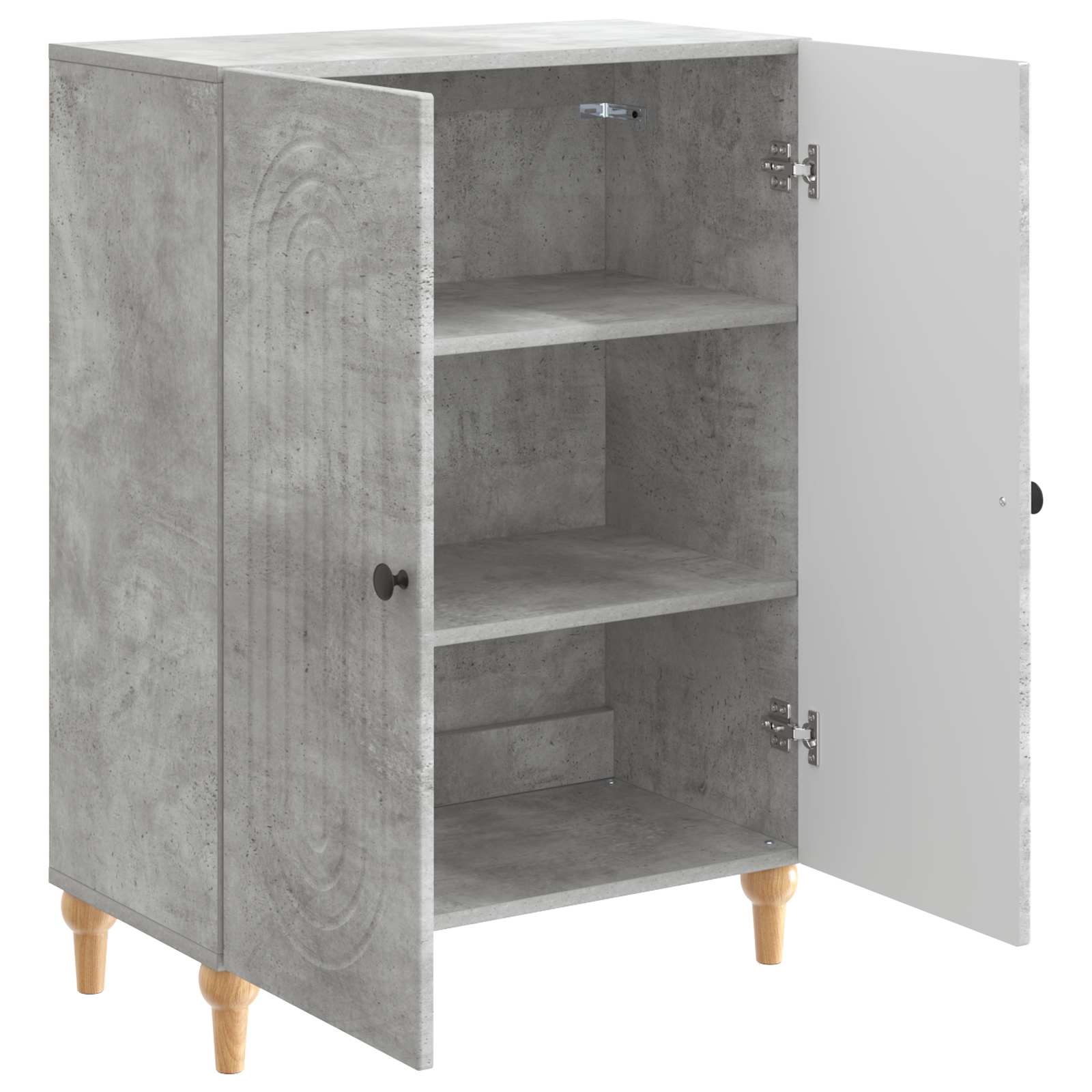 Sideboard Betongrau 66 x 34,5 x 90 cm Holzwerkstoff