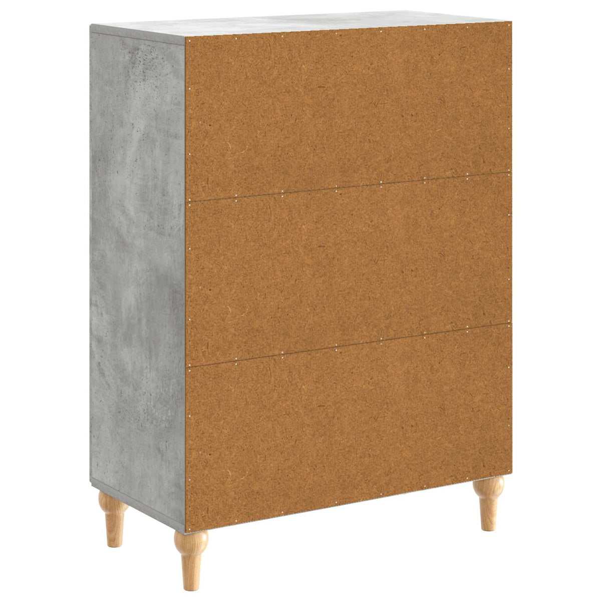 Sideboard Betongrau 66 x 34,5 x 90 cm Holzwerkstoff