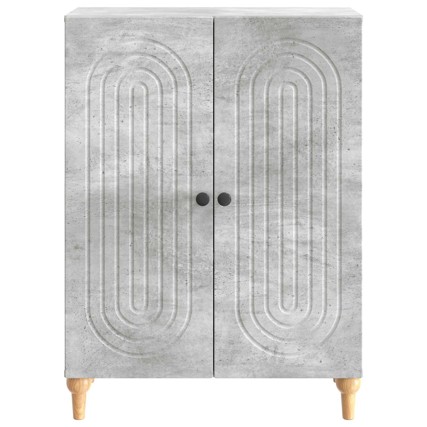 Sideboard Betongrau 66 x 34,5 x 90 cm Holzwerkstoff