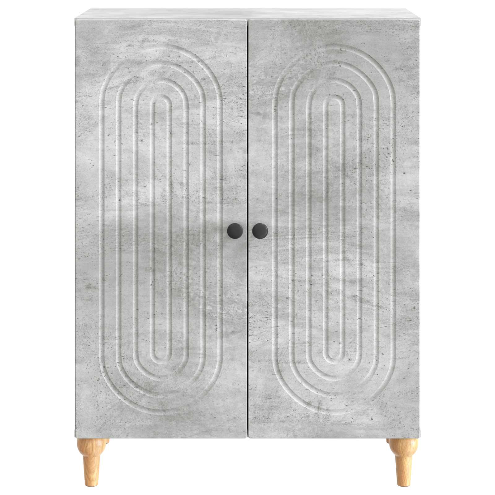 Sideboard Betongrau 66 x 34,5 x 90 cm Holzwerkstoff