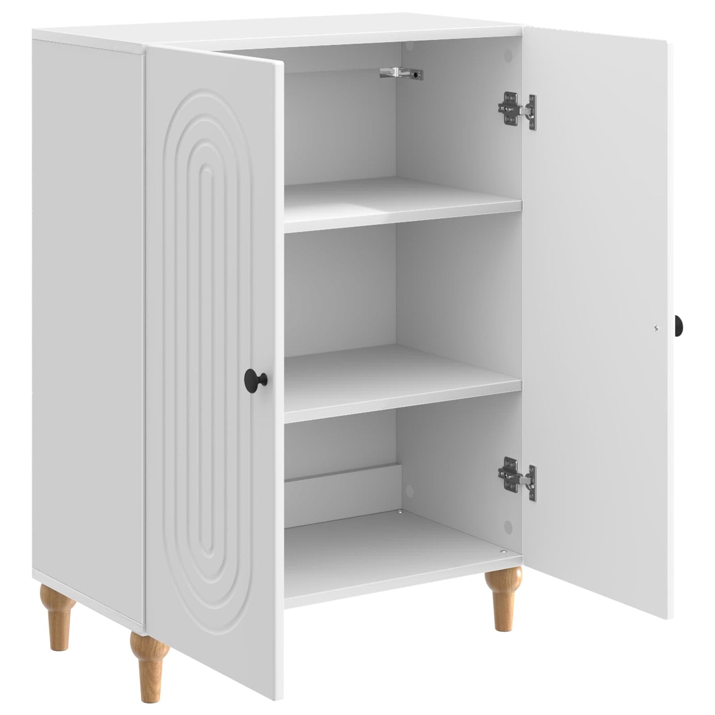 Sideboard Hochglanz Weiß 66 x 34,5 x 90 cm Holzwerkstoff