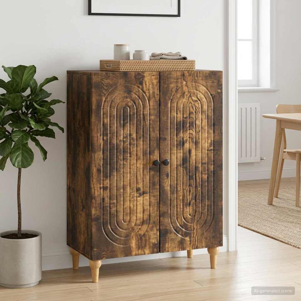 Sideboard Räuchereiche 66 x 34,5 x 90 cm Holzwerkstoff
