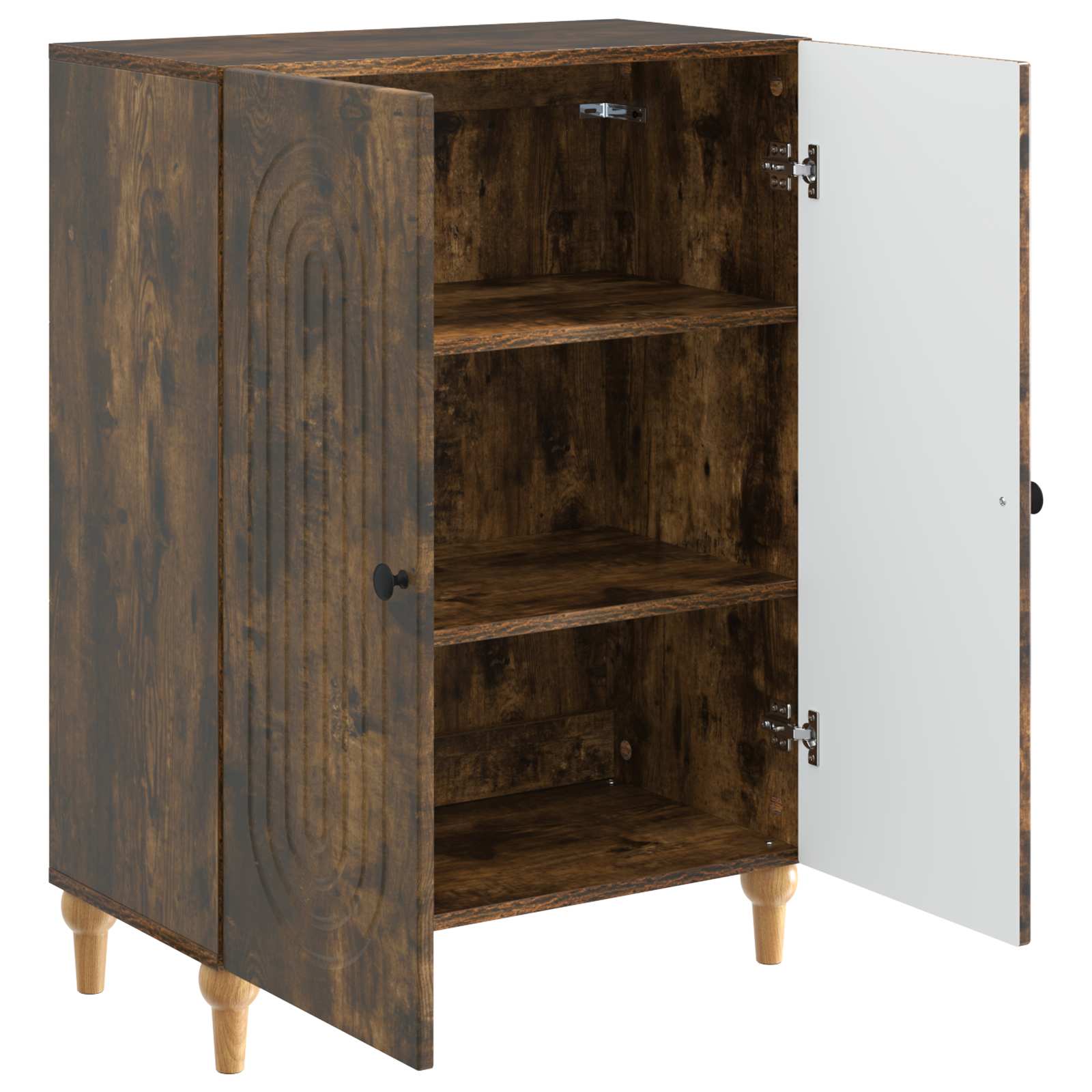 Sideboard Räuchereiche 66 x 34,5 x 90 cm Holzwerkstoff