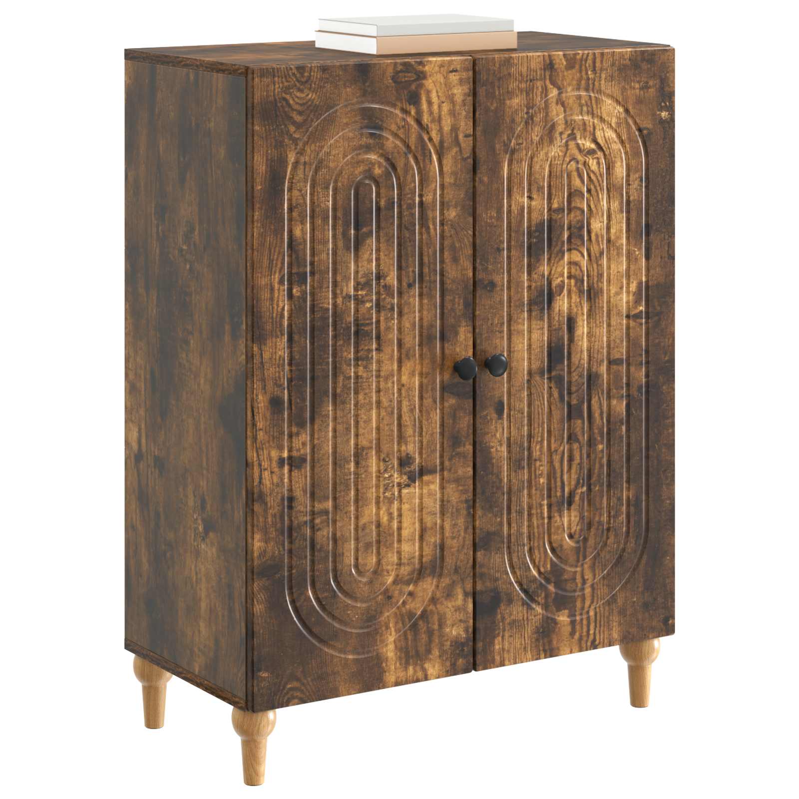 Sideboard Räuchereiche 66 x 34,5 x 90 cm Holzwerkstoff
