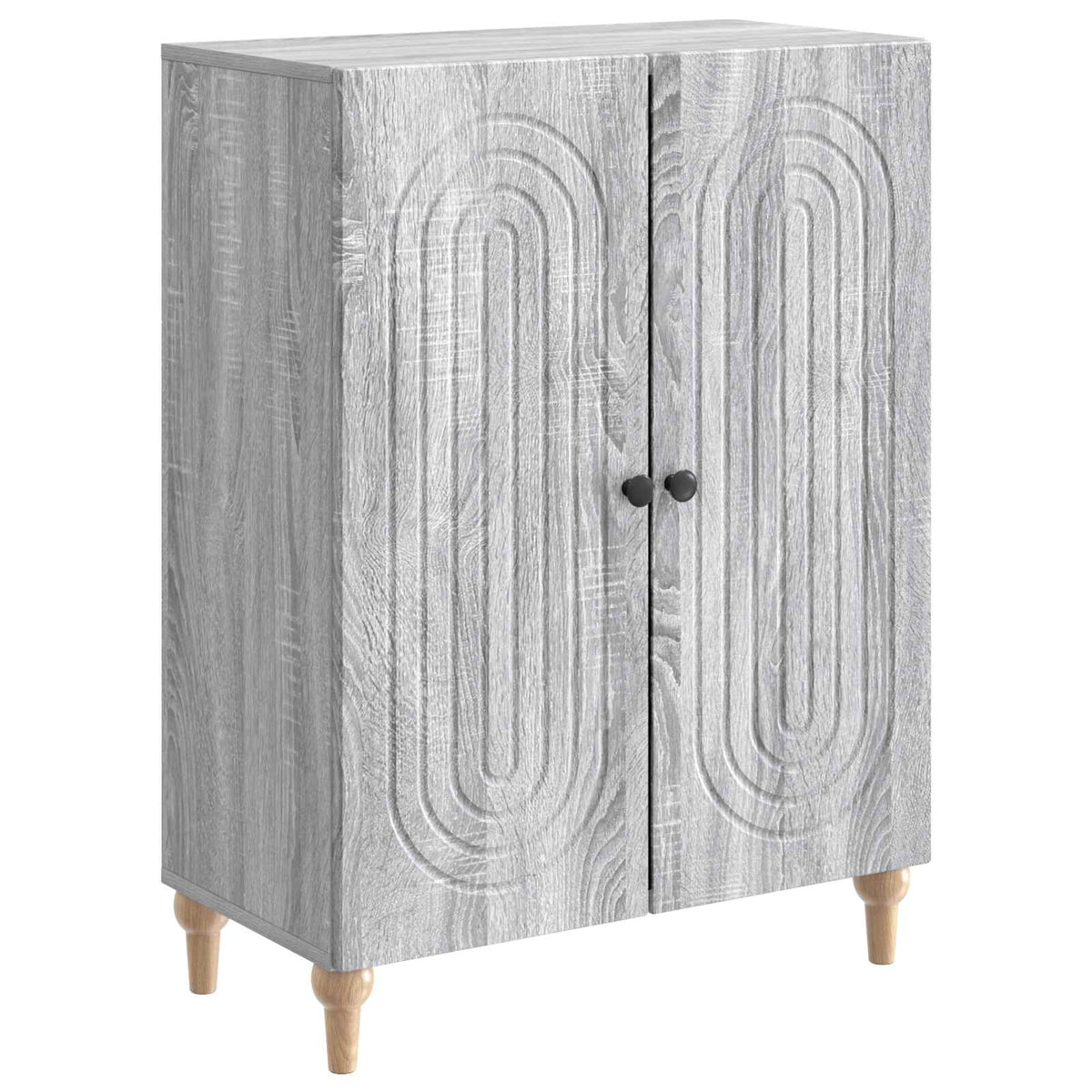 Sideboard Sonoma-Grau 66 x 34,5 x 90 cm Holzwerkstoff