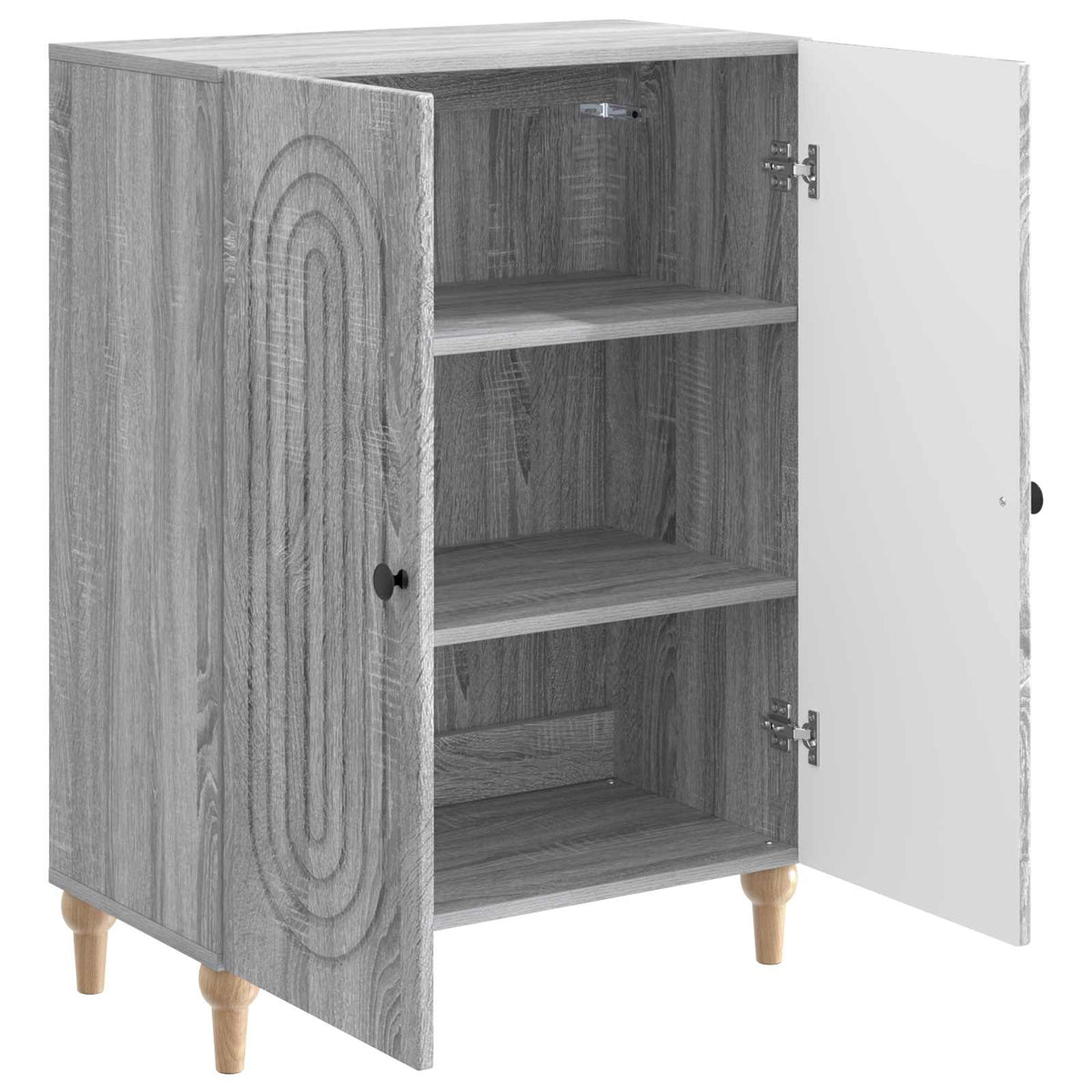 Sideboard Sonoma-Grau 66 x 34,5 x 90 cm Holzwerkstoff