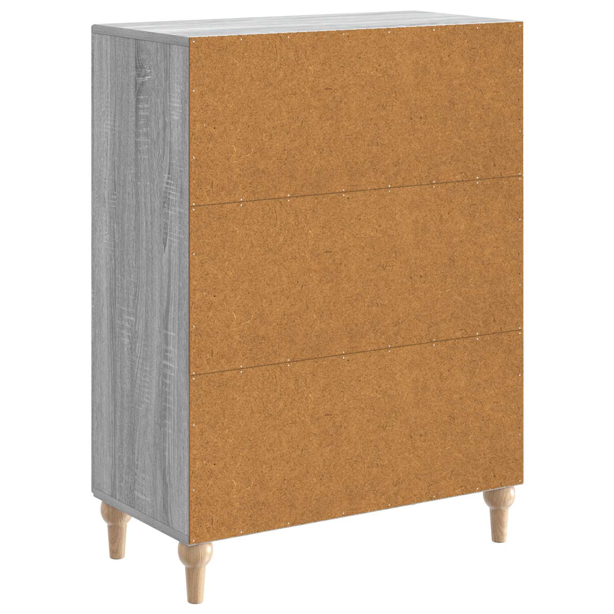 Sideboard Sonoma-Grau 66 x 34,5 x 90 cm Holzwerkstoff