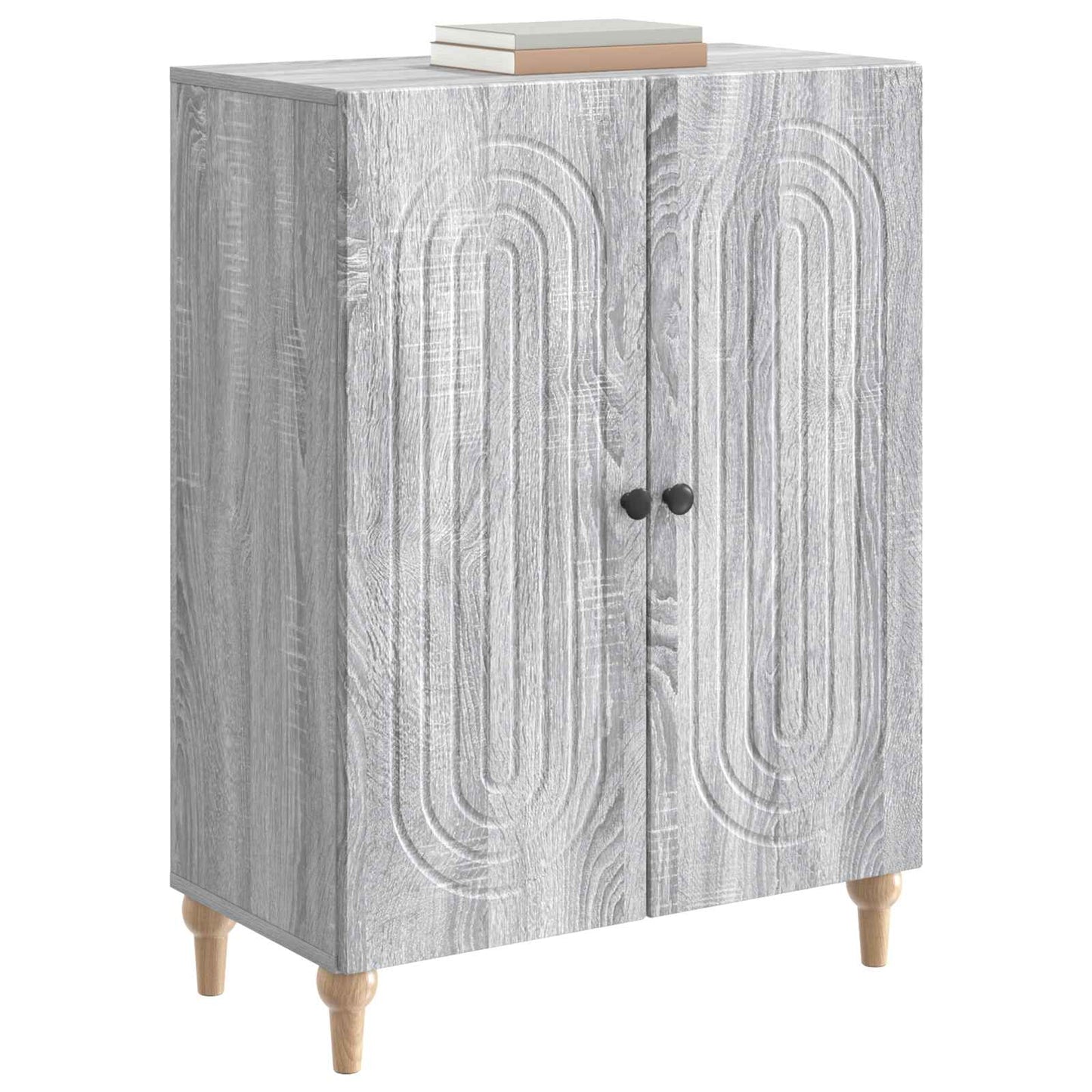 Sideboard Sonoma-Grau 66 x 34,5 x 90 cm Holzwerkstoff