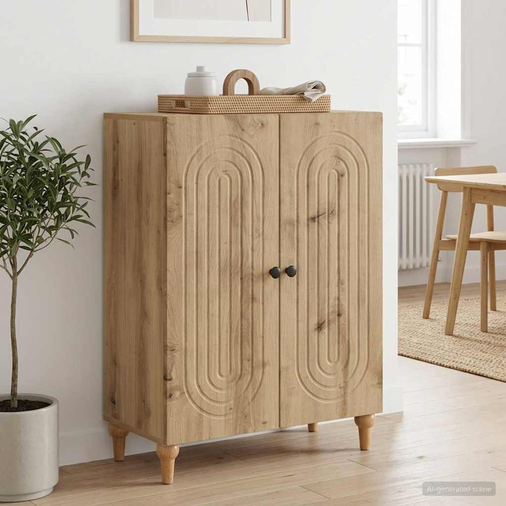 Sideboard Artisan-Eiche 66 x 34,5 x 90 cm Holzwerkstoff