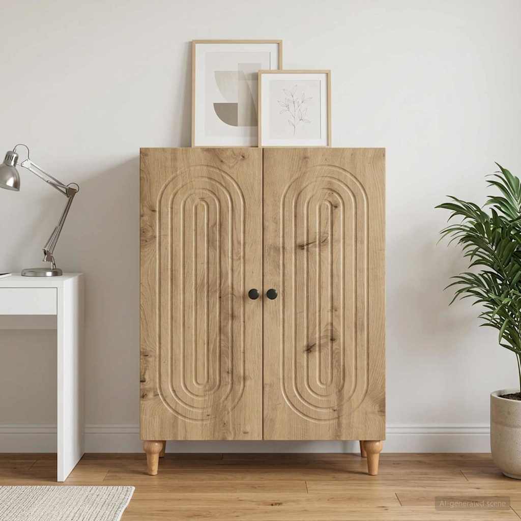 Sideboard Artisan-Eiche 66 x 34,5 x 90 cm Holzwerkstoff