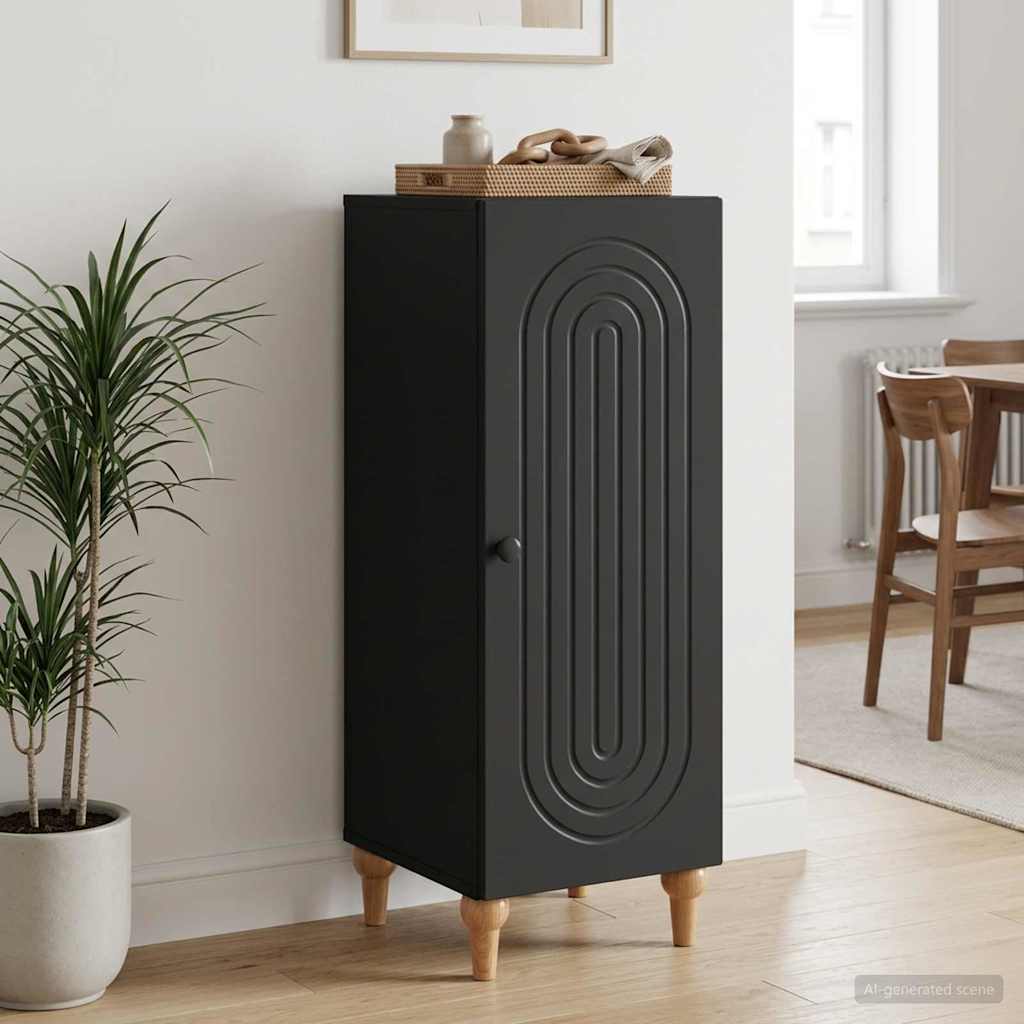 Sideboard Schwarz 33 x 34,5 x 90 cm Holzwerkstoff