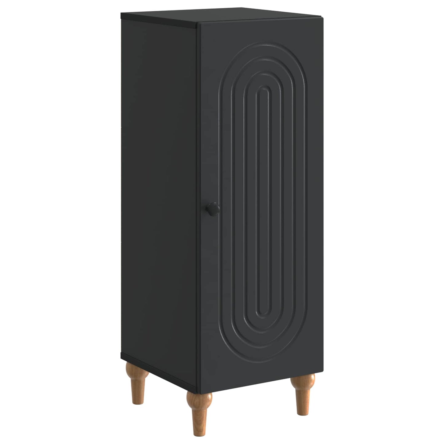 Sideboard Schwarz 33 x 34,5 x 90 cm Holzwerkstoff