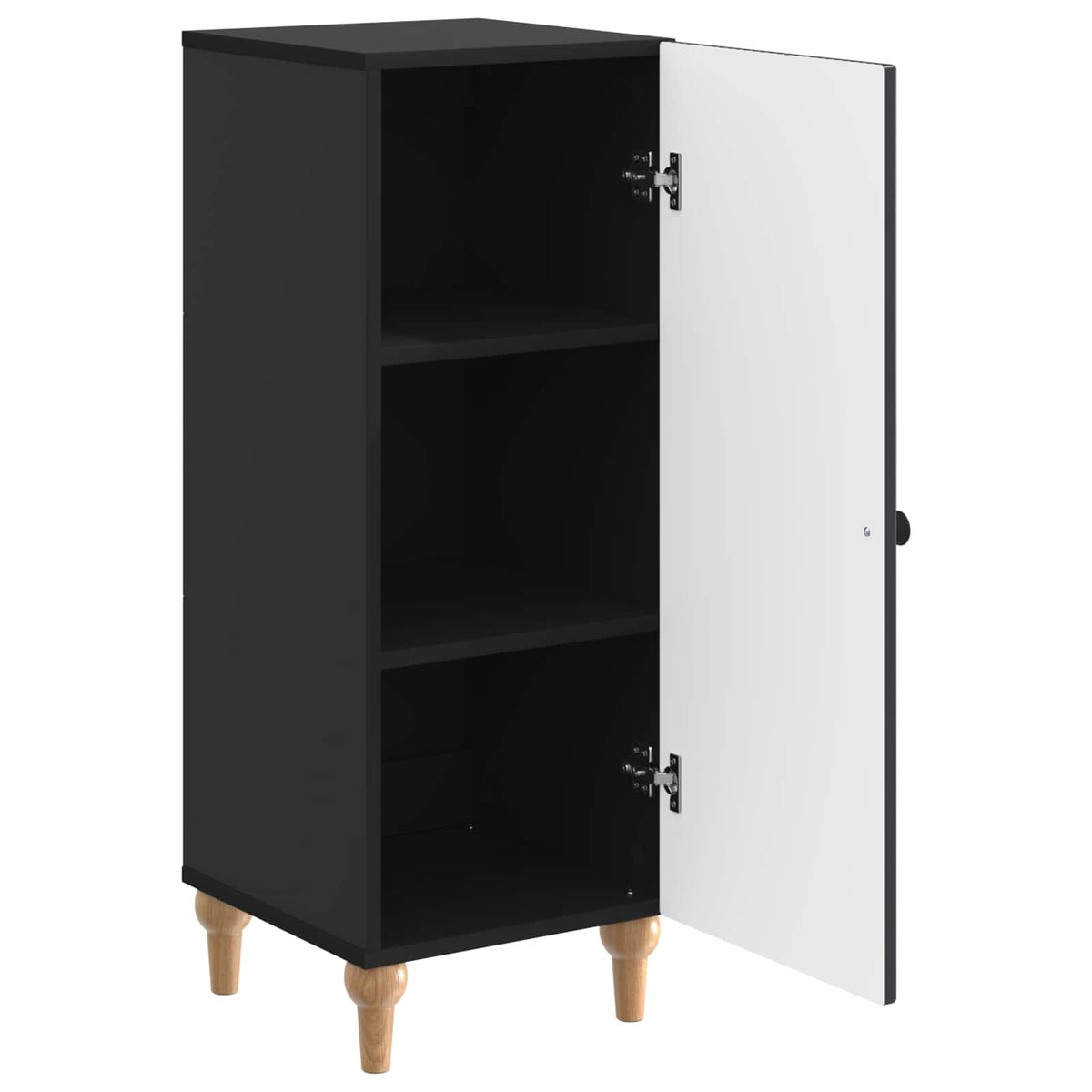 Sideboard Schwarz 33 x 34,5 x 90 cm Holzwerkstoff