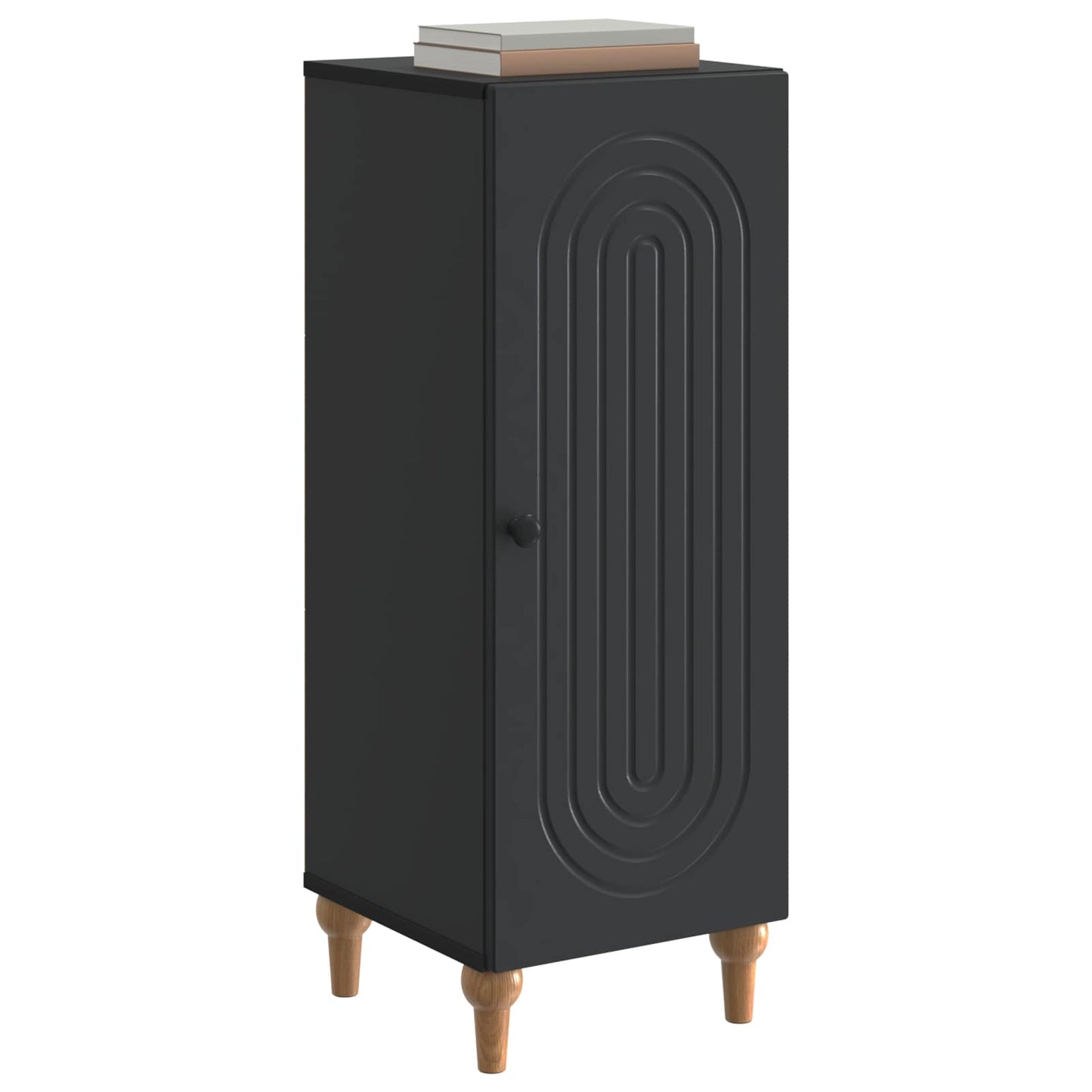 Sideboard Schwarz 33 x 34,5 x 90 cm Holzwerkstoff