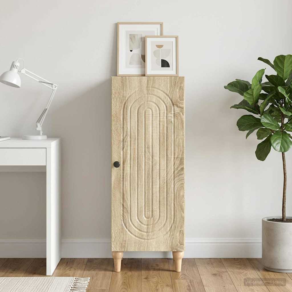 Sideboard Sonoma-Eiche 33 x 34,5 x 90 cm Holzwerkstoff