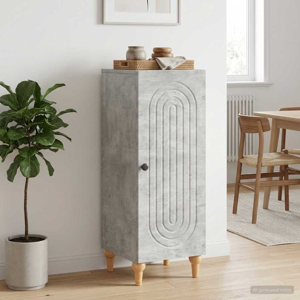 Sideboard Betongrau 33 x 34,5 x 90 cm Holzwerkstoff