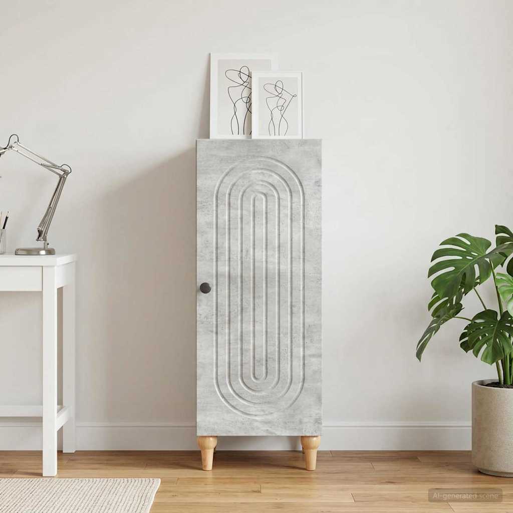 Sideboard Betongrau 33 x 34,5 x 90 cm Holzwerkstoff