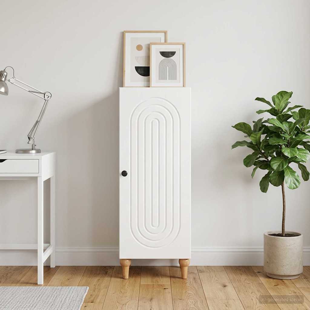 Sideboard Hochglanz Weiß 33 x 34,5 x 90 cm Holzwerkstoff