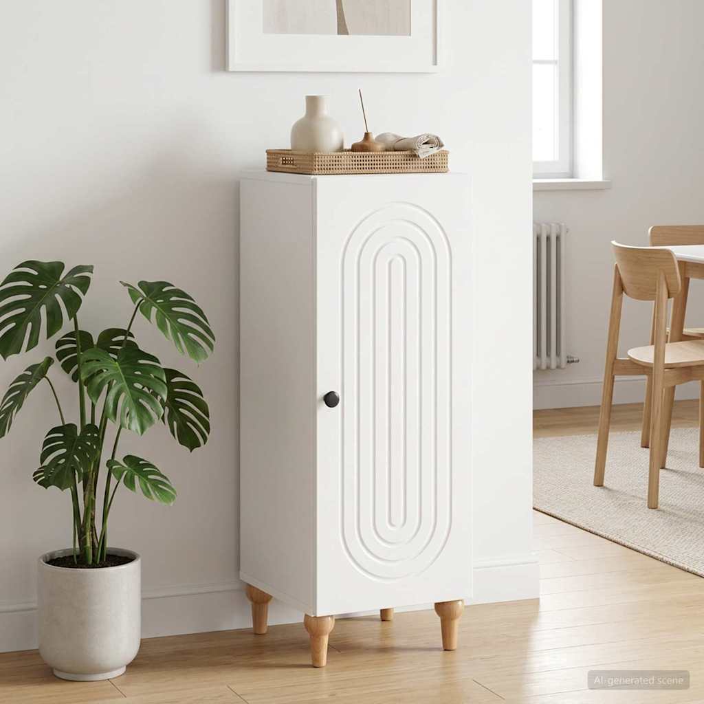 Sideboard Hochglanz Weiß 33 x 34,5 x 90 cm Holzwerkstoff