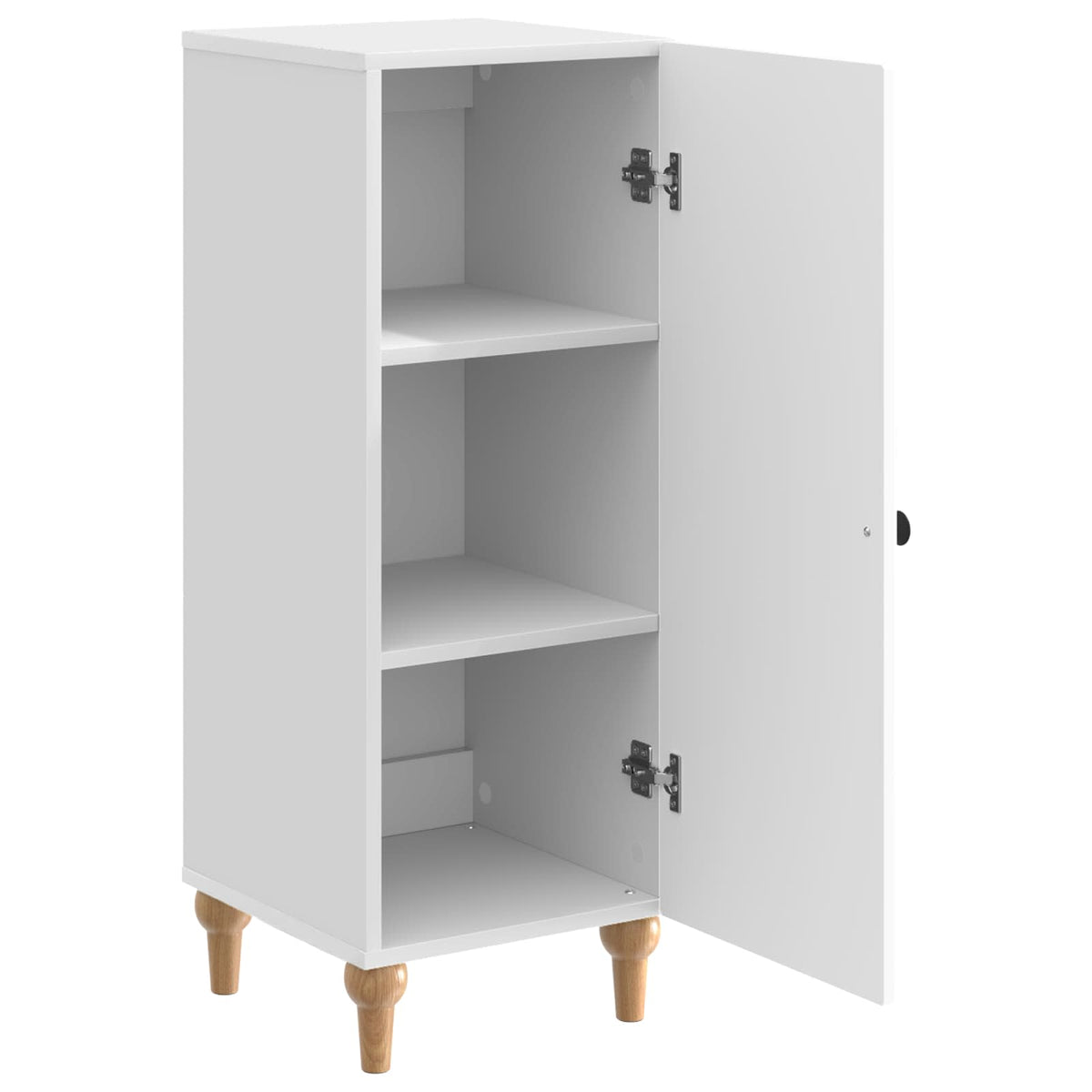 Sideboard Hochglanz Weiß 33 x 34,5 x 90 cm Holzwerkstoff