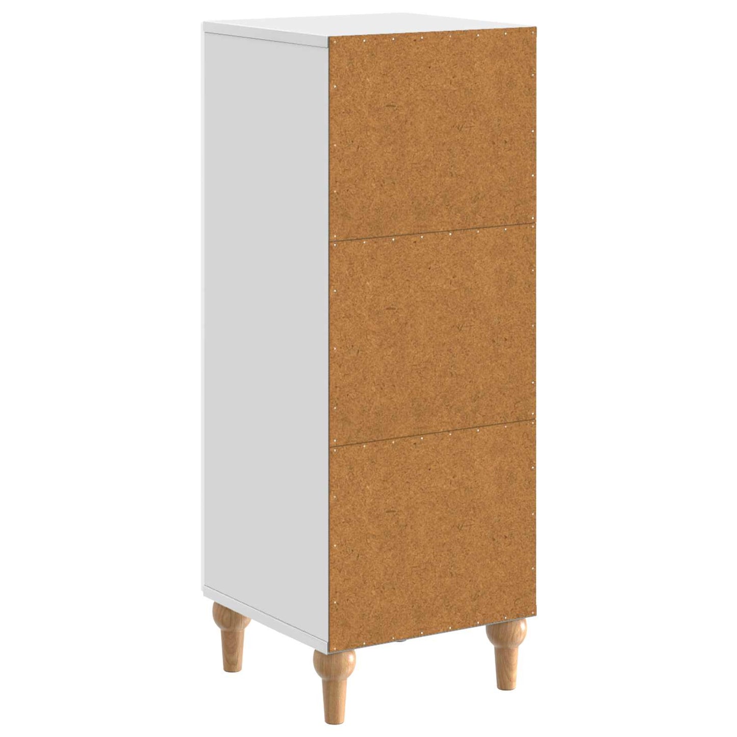 Sideboard Hochglanz Weiß 33 x 34,5 x 90 cm Holzwerkstoff