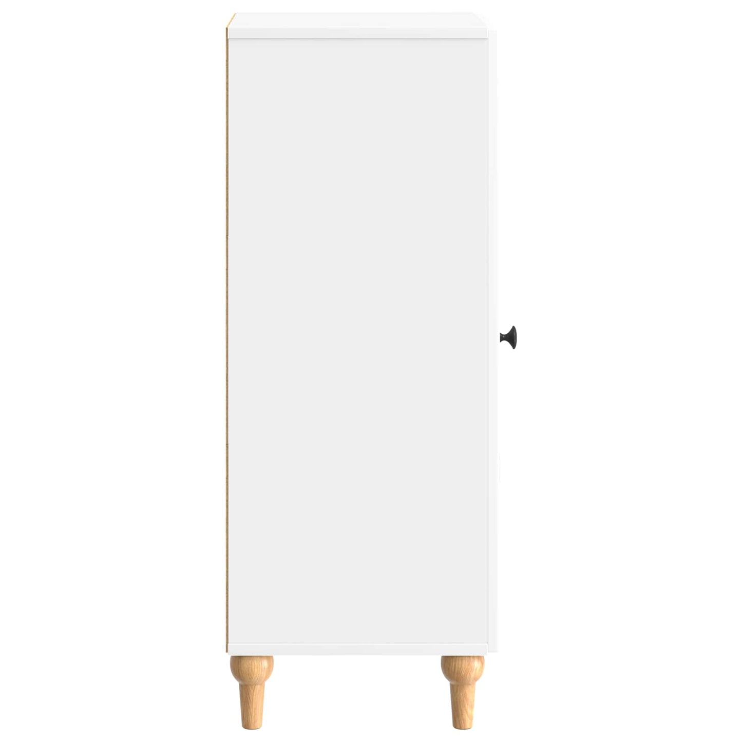 Sideboard Hochglanz Weiß 33 x 34,5 x 90 cm Holzwerkstoff