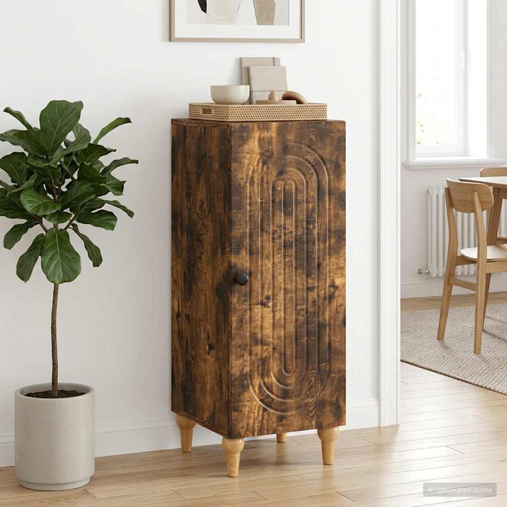 Sideboard Geräucherte Eiche 33 x 34,5 x 90 cm Holzwerkstoff