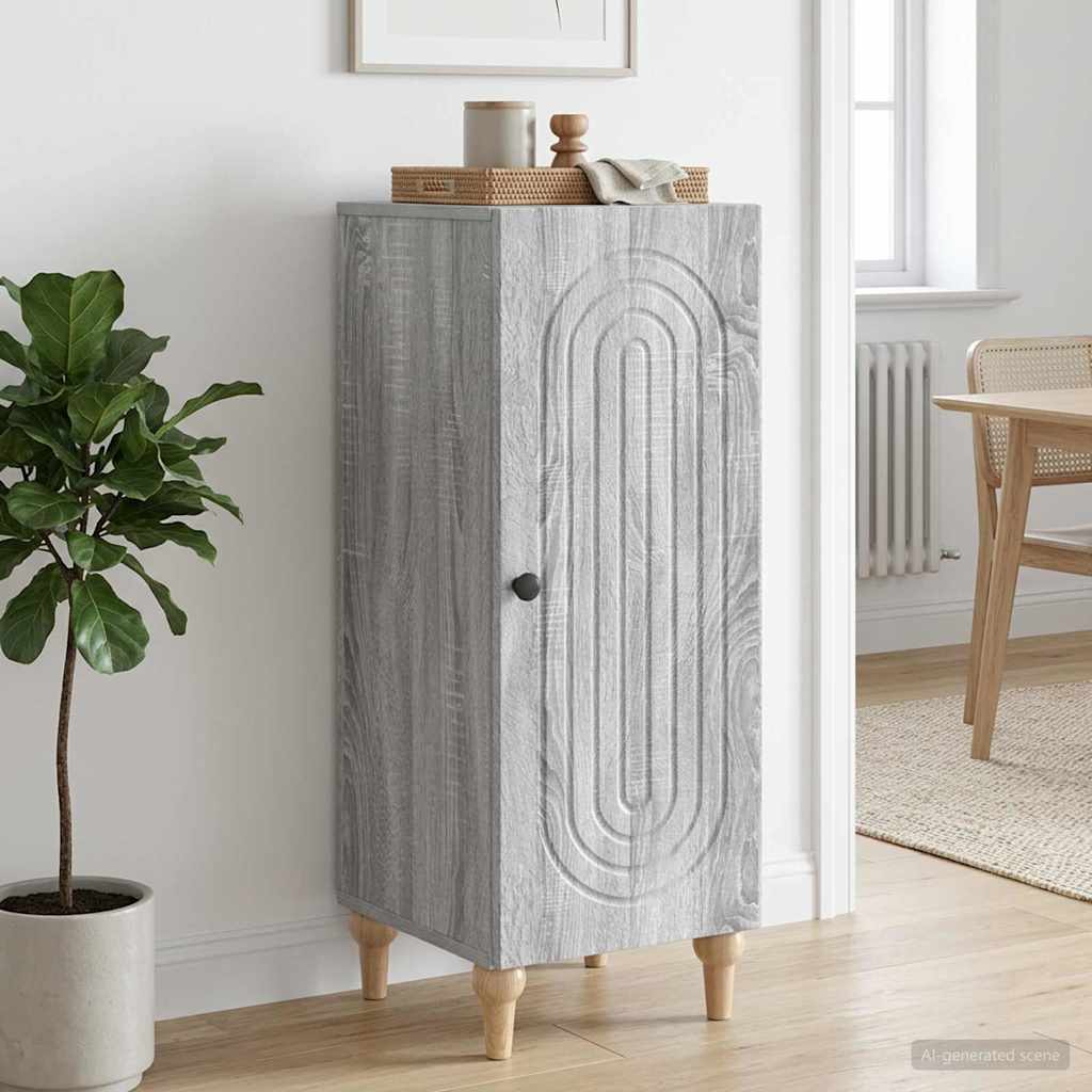Sideboard Graues Sonoma 33 x 34,5 x 90 cm Holzwerkstoff