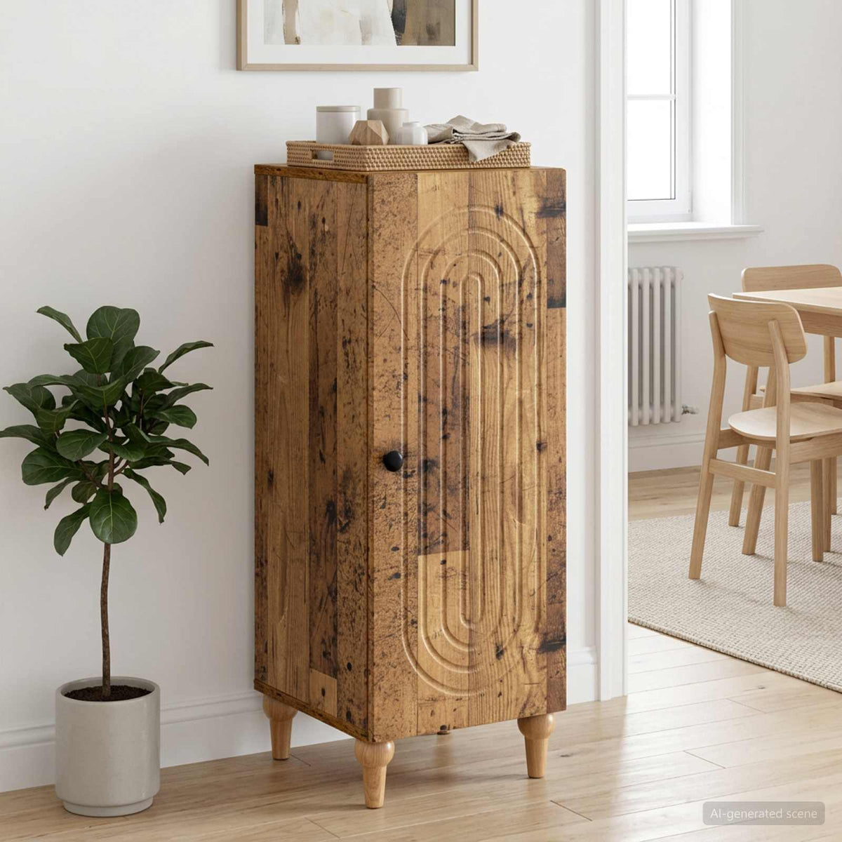 Sideboard Altholz 33 x 34,5 x 90 cm Holzwerkstoff
