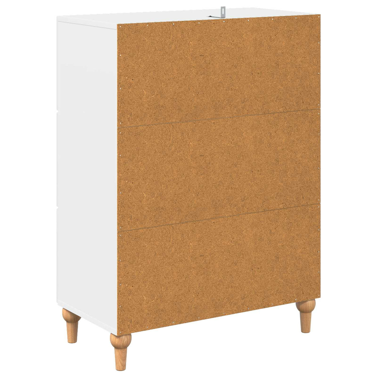 Schubladenschrank Weiß 66 x 34,5 x 90 cm Holzwerkstoff