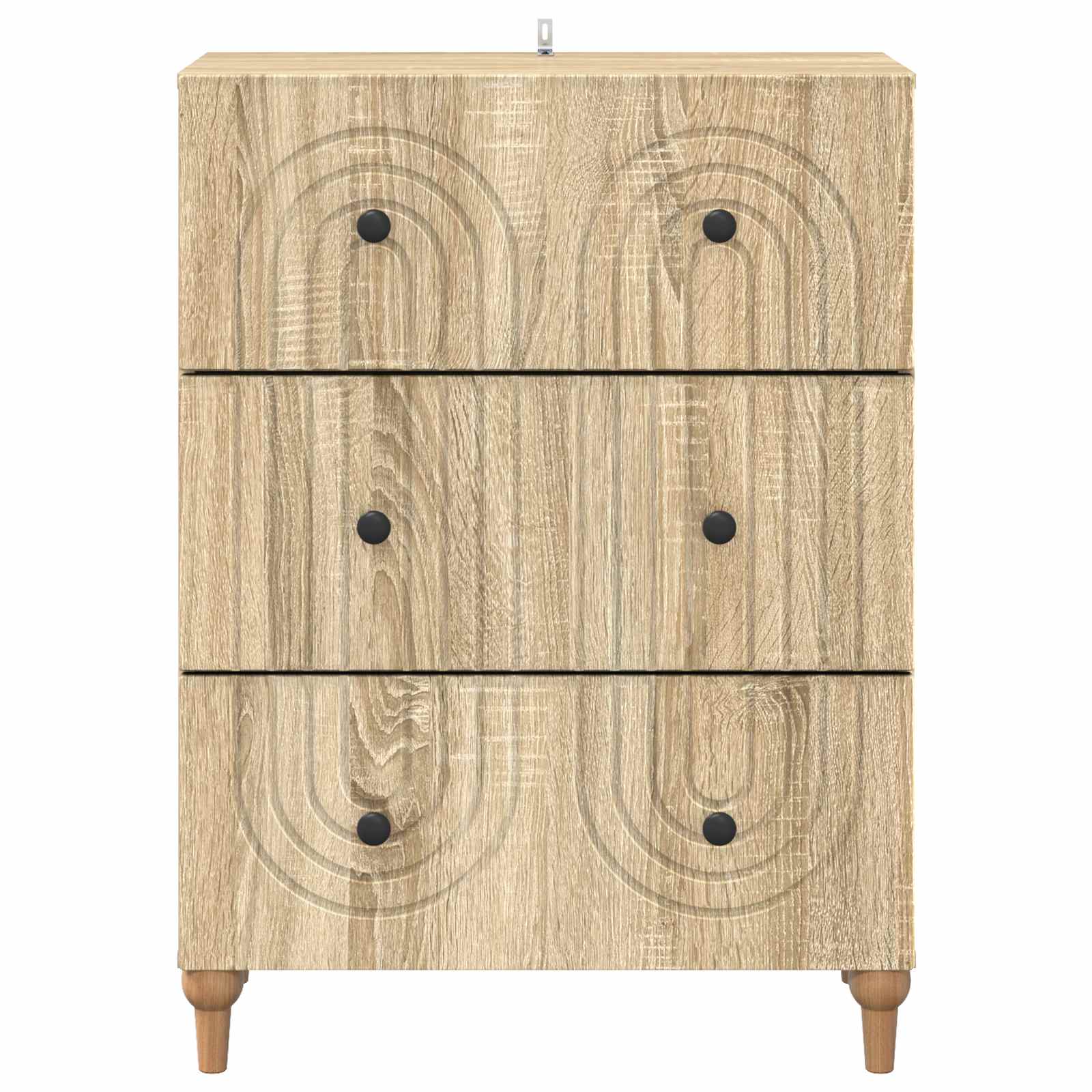 Schubladenschrank Sonoma-Eiche 66 x 34,5 x 90 cm Holzwerkstoff