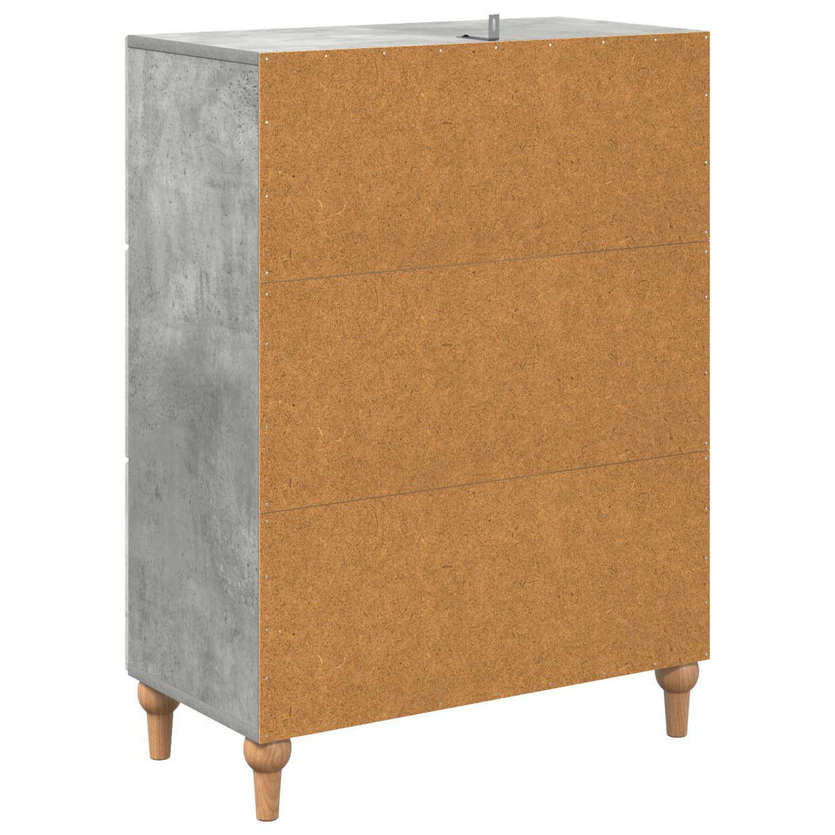 Schubladenschrank Betongrau 66 x 34,5 x 90 cm Holzwerkstoff