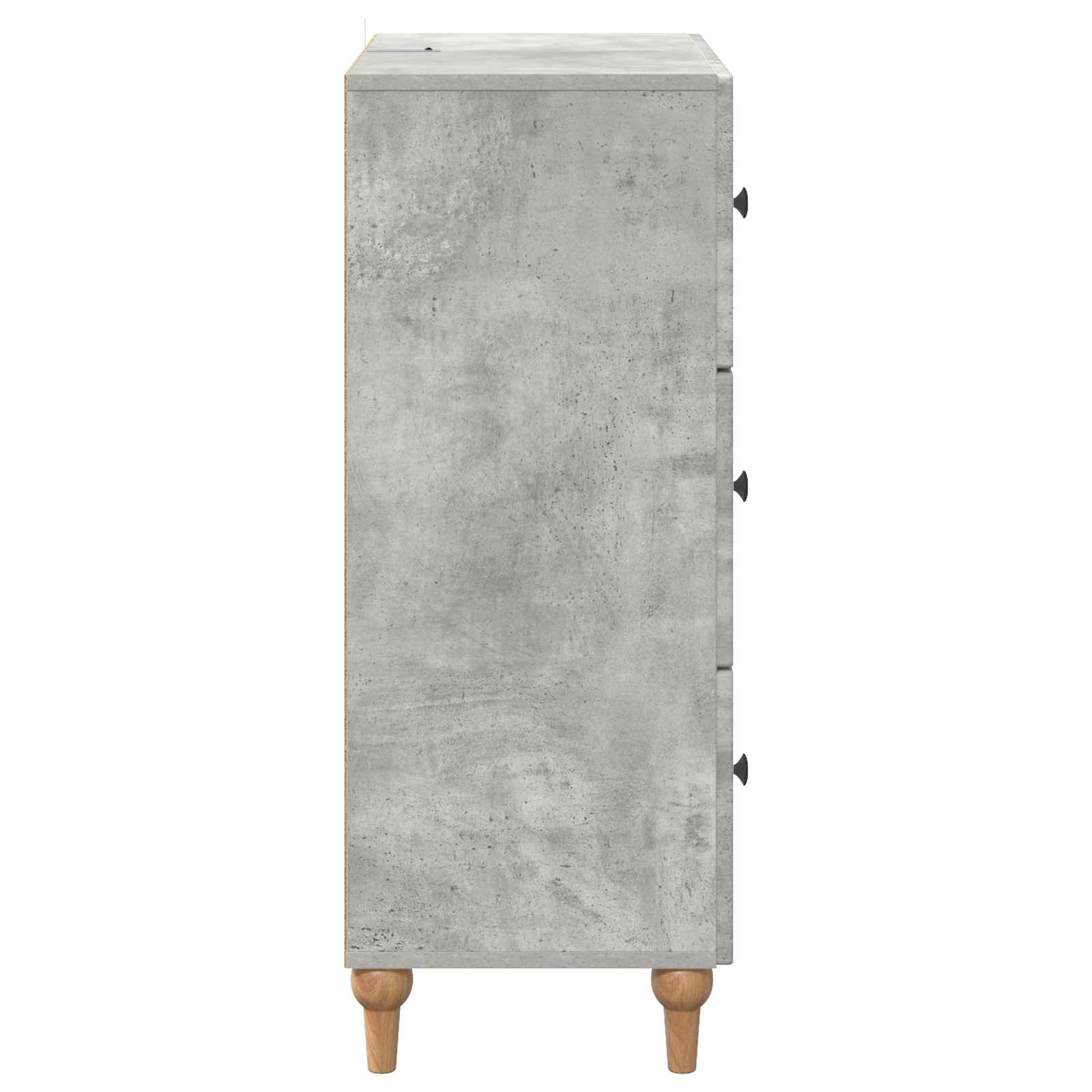 Schubladenschrank Betongrau 66 x 34,5 x 90 cm Holzwerkstoff