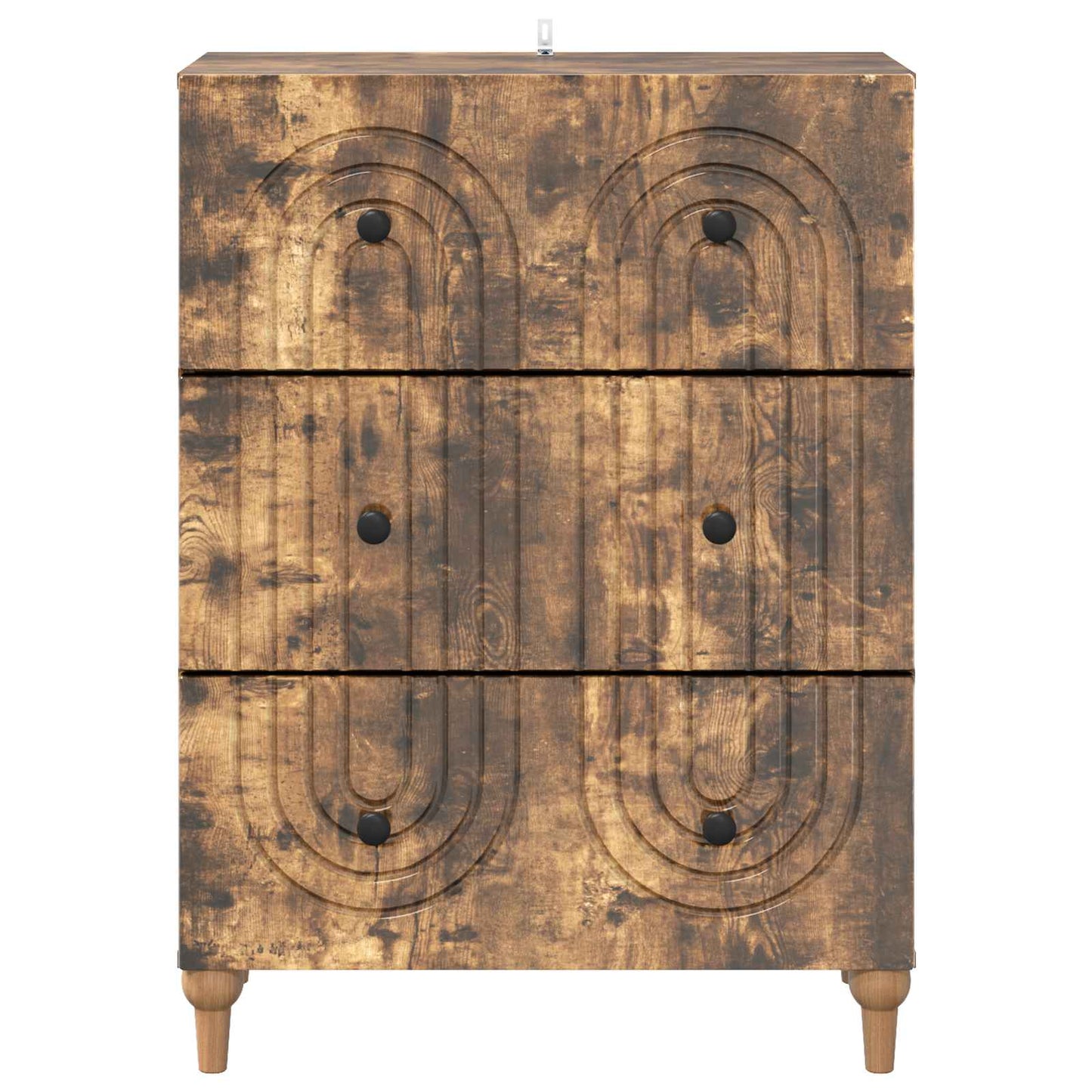 Schubladenschrank Geräucherte Eiche 66 x 34,5 x 90 cm