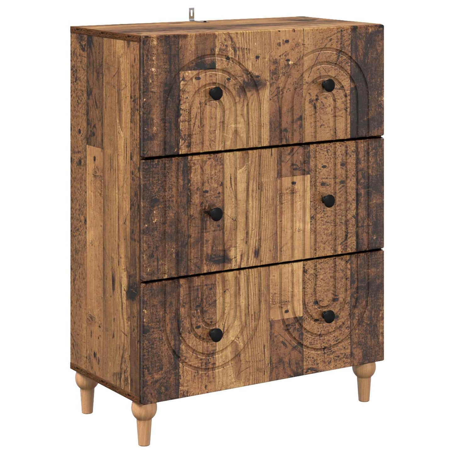 Schubladenschrank Altholz 66 x 34,5 x 90 cm Holzwerkstoff