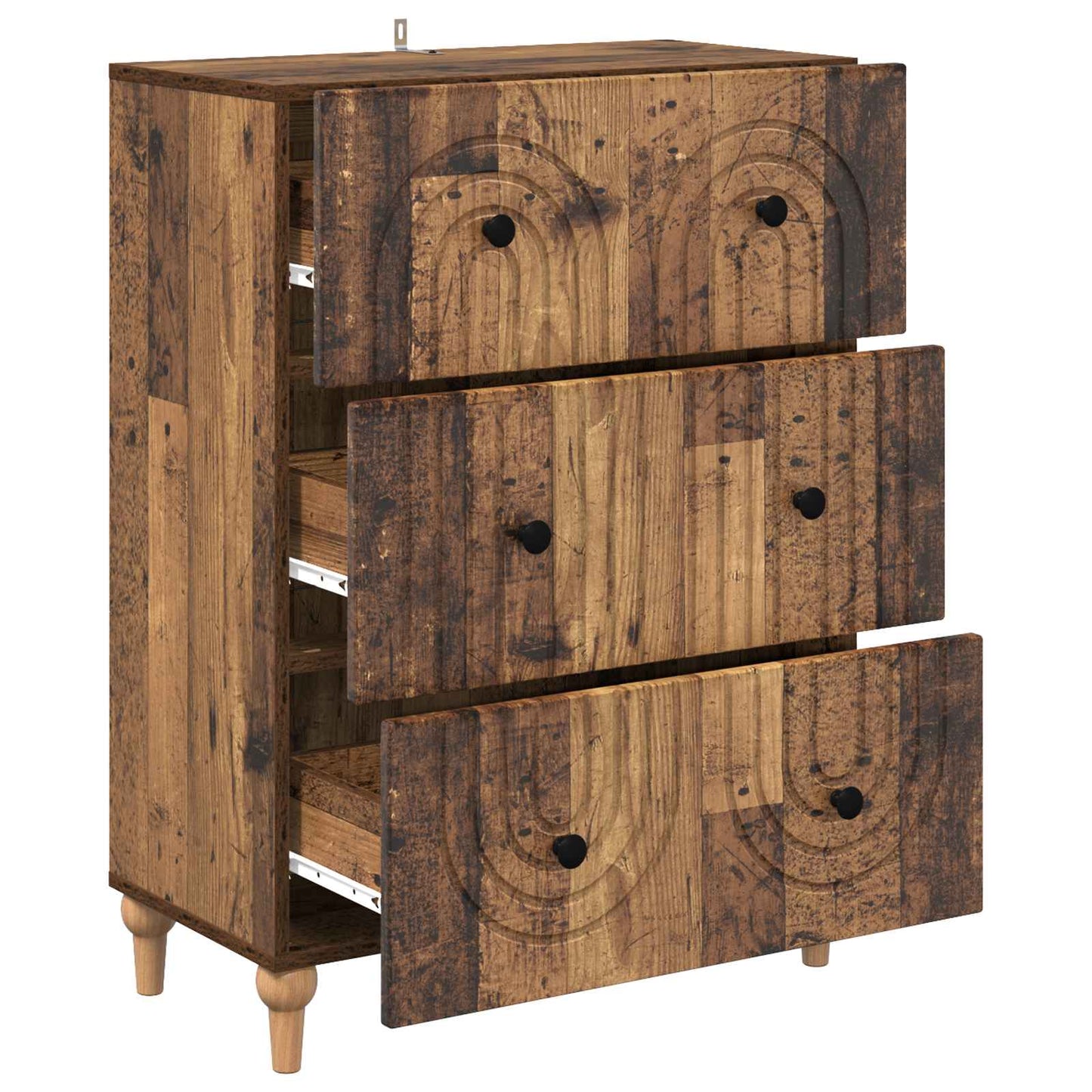 Schubladenschrank Altholz 66 x 34,5 x 90 cm Holzwerkstoff