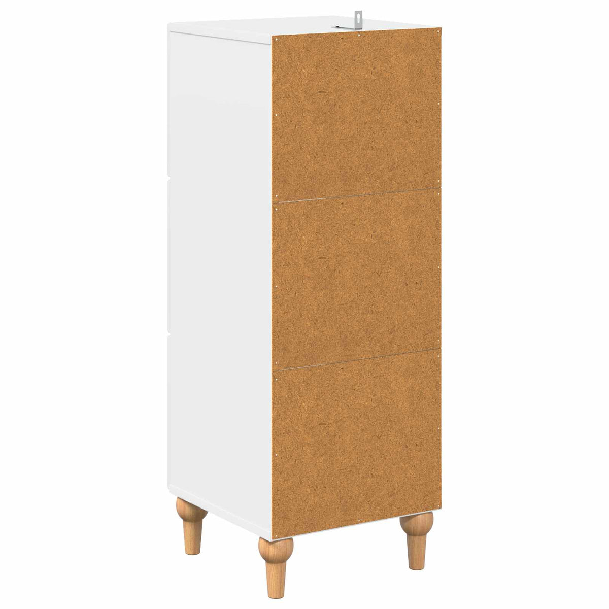 Schubladenschrank Weiß 33 x 34,5 x 90 cm Holzwerkstoff