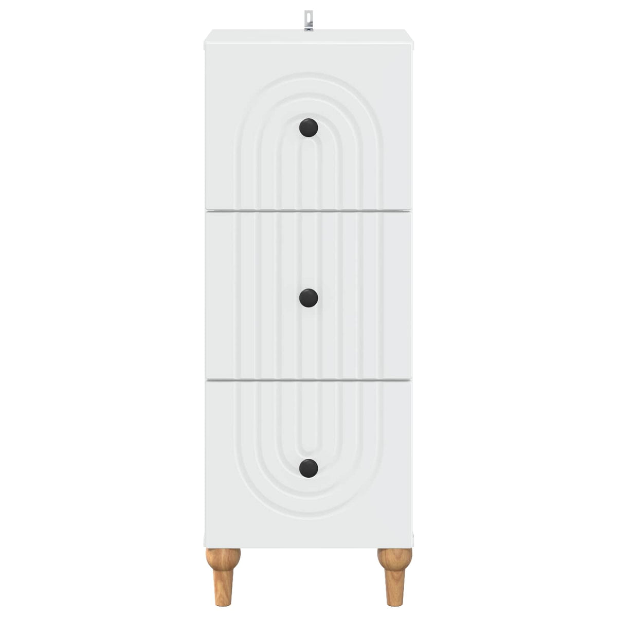 Schubladenschrank Weiß 33 x 34,5 x 90 cm Holzwerkstoff