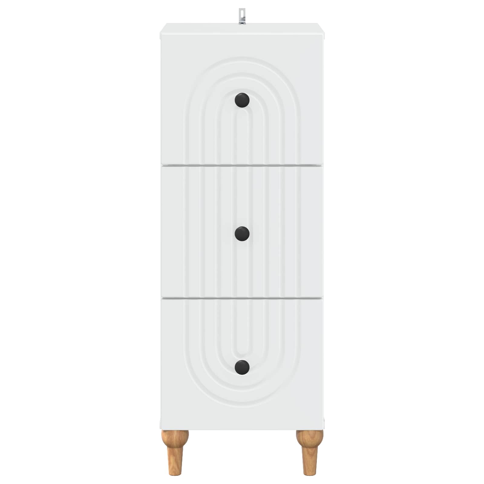 Schubladenschrank Weiß 33 x 34,5 x 90 cm Holzwerkstoff