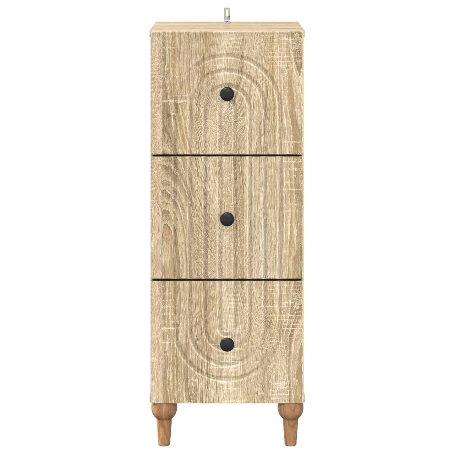 Schubladenschrank 33 x 34,5 x 90 cm Holzwerkstoff Sonoma-Eiche