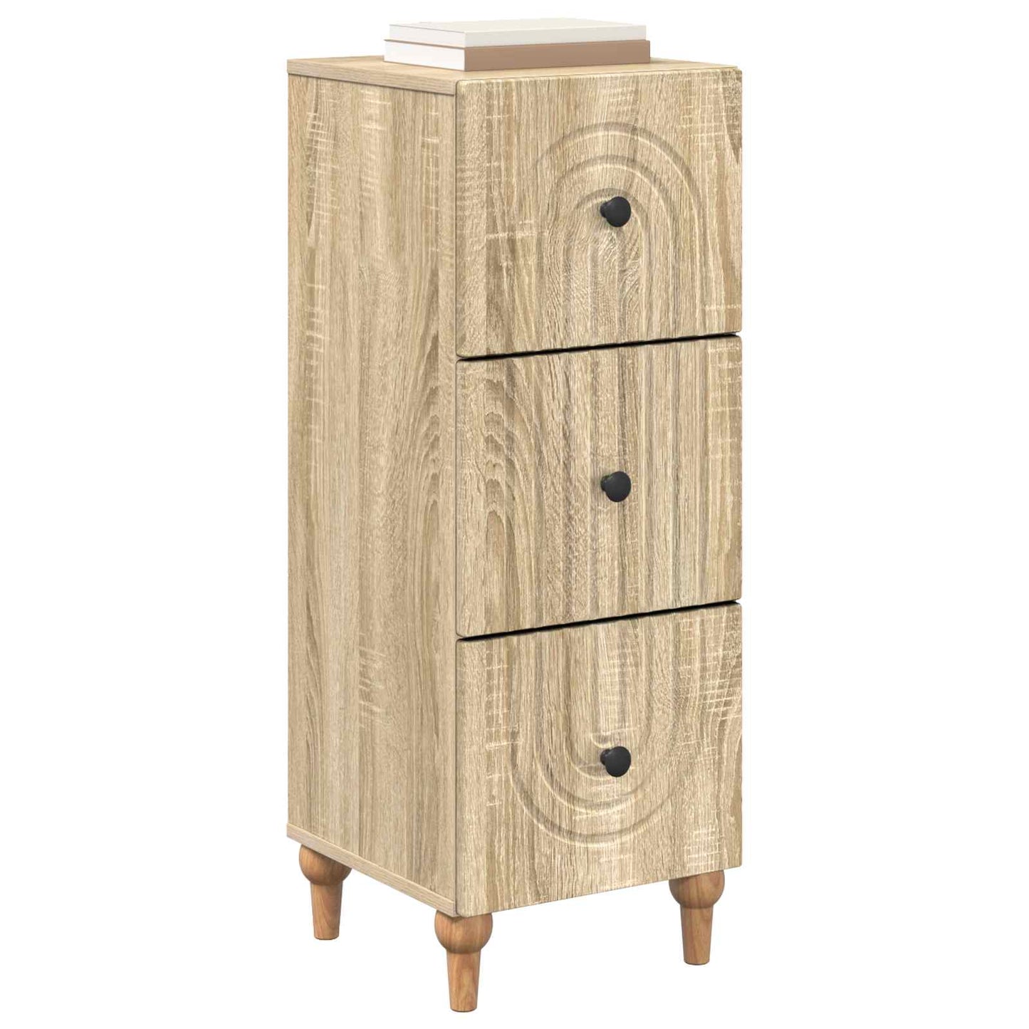Schubladenschrank 33 x 34,5 x 90 cm Holzwerkstoff Sonoma-Eiche