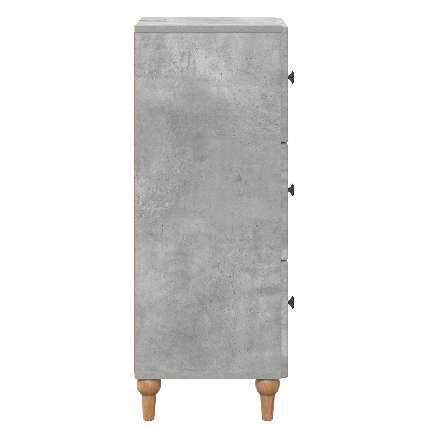 Schubladenschrank 33 x 34,5 x 90 cm Holzwerkstoff Betongrau