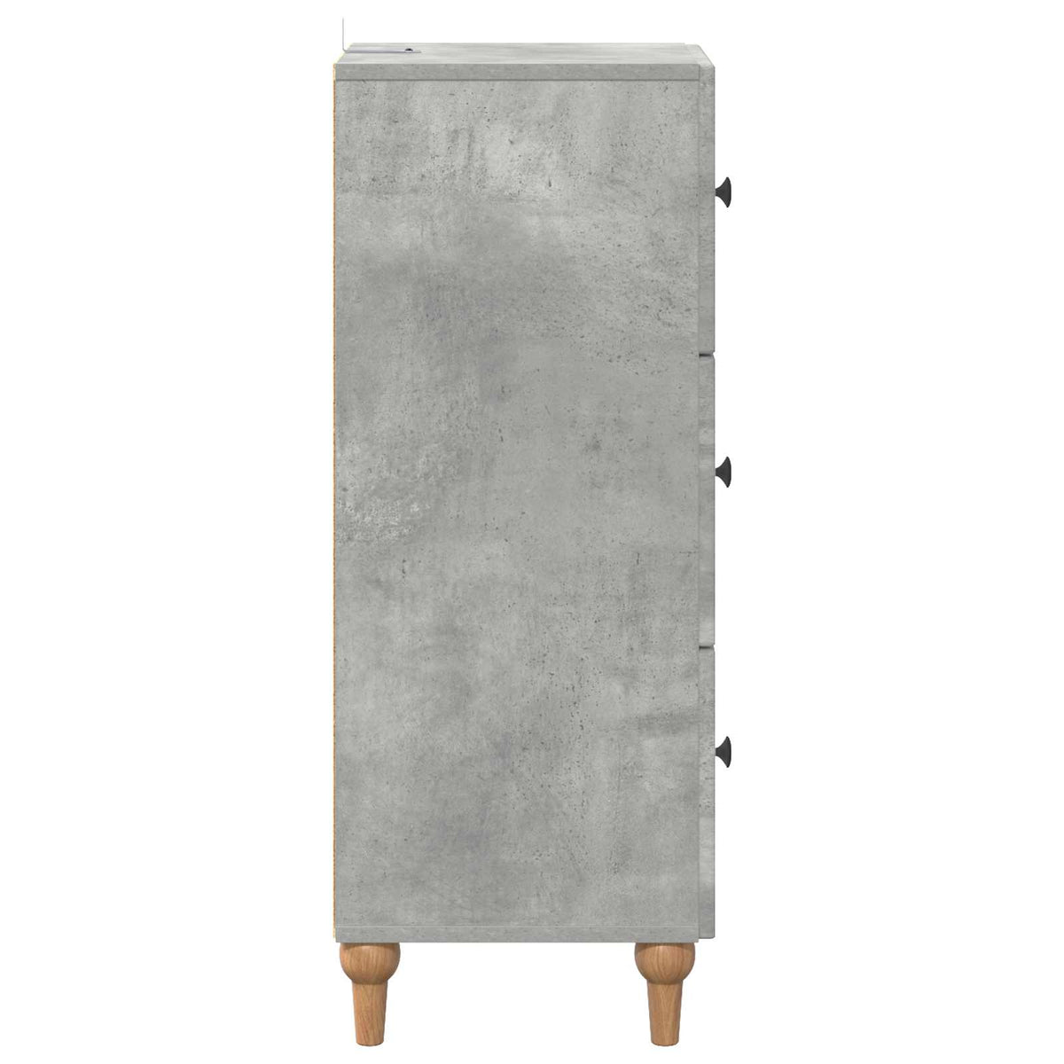 Schubladenschrank 33 x 34,5 x 90 cm Holzwerkstoff Betongrau
